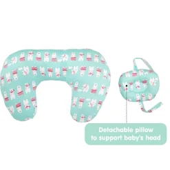 Polar Bear Sea Green Feeding Pillow