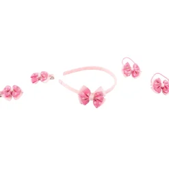 Polka Dot Pink Headband Set