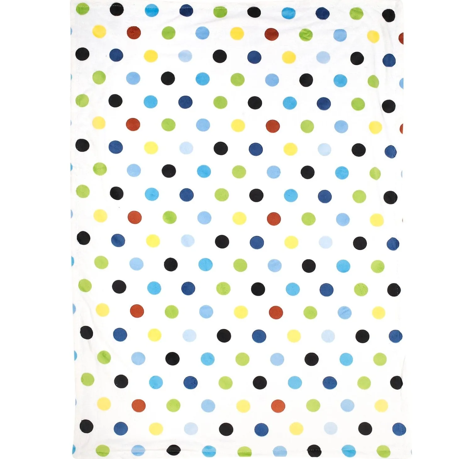Polka Dot Printed Blue Blanket