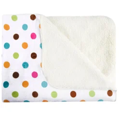 Polka Dot White Fur Blanket