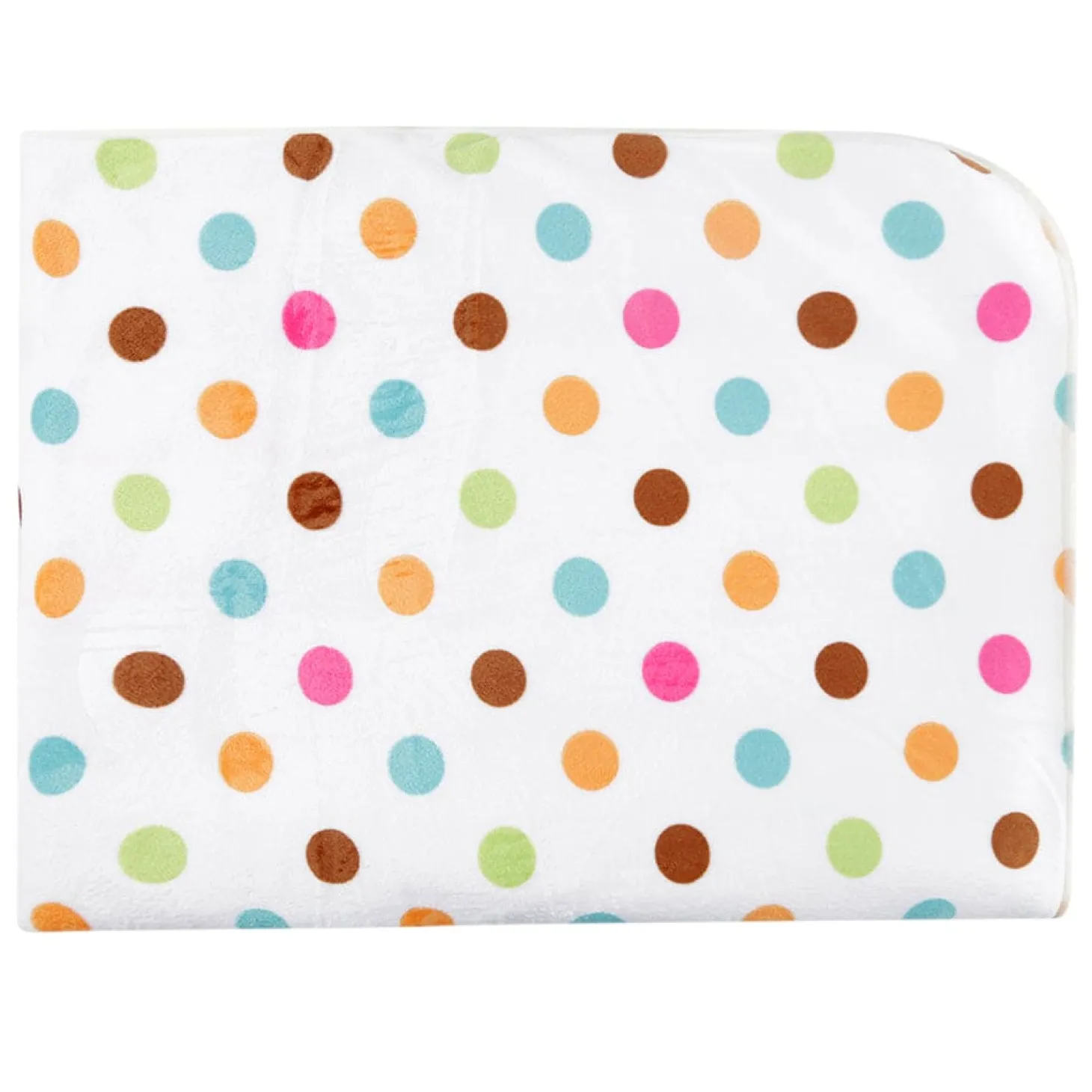 Polka Dot White Fur Blanket