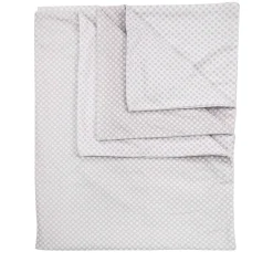 Polka Dotted Grey Blanket