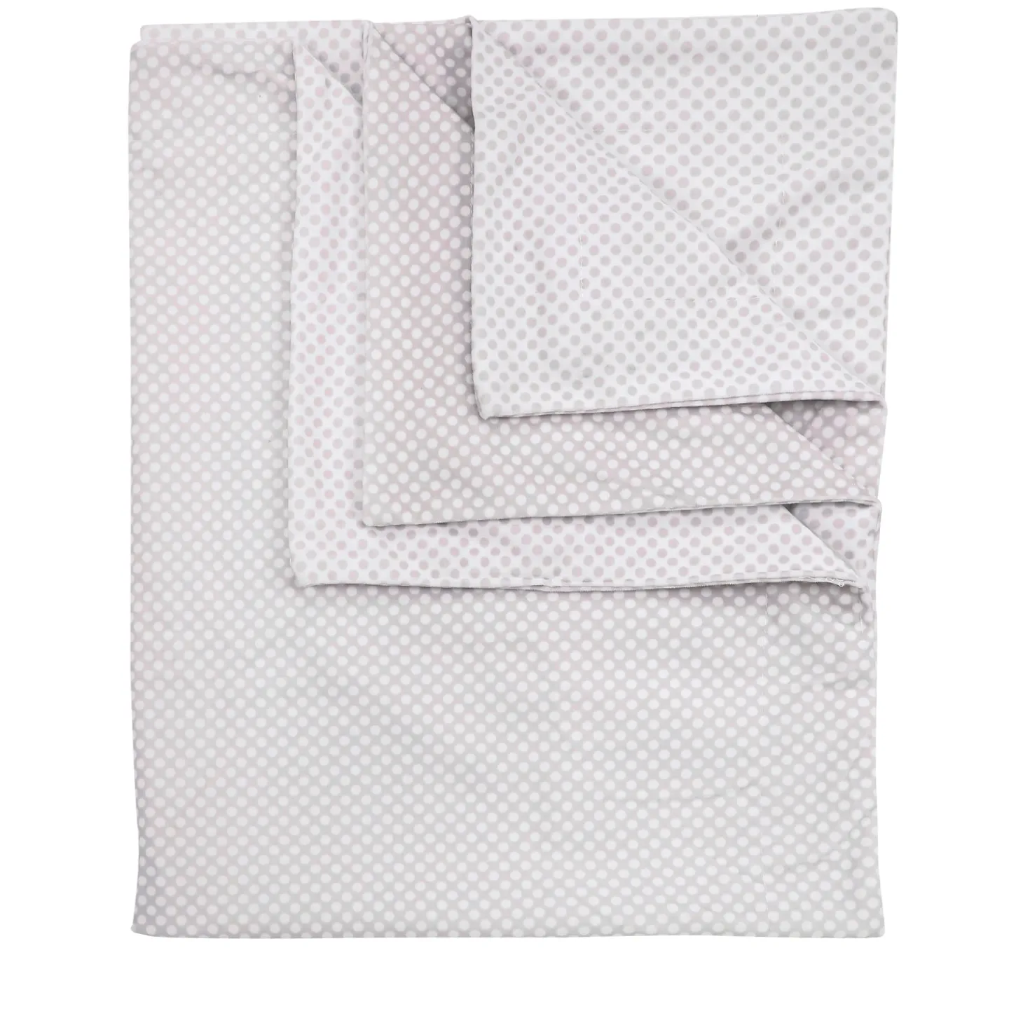 Polka Dotted Grey Blanket