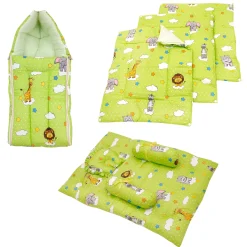 Premium Bedding Gift Set Fun In The Jungle Green