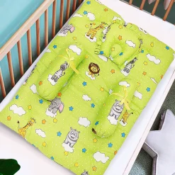 Premium Bedding Gift Set Fun In The Jungle Green