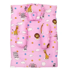 Premium Bedding Gift Set Flying Animals Pink