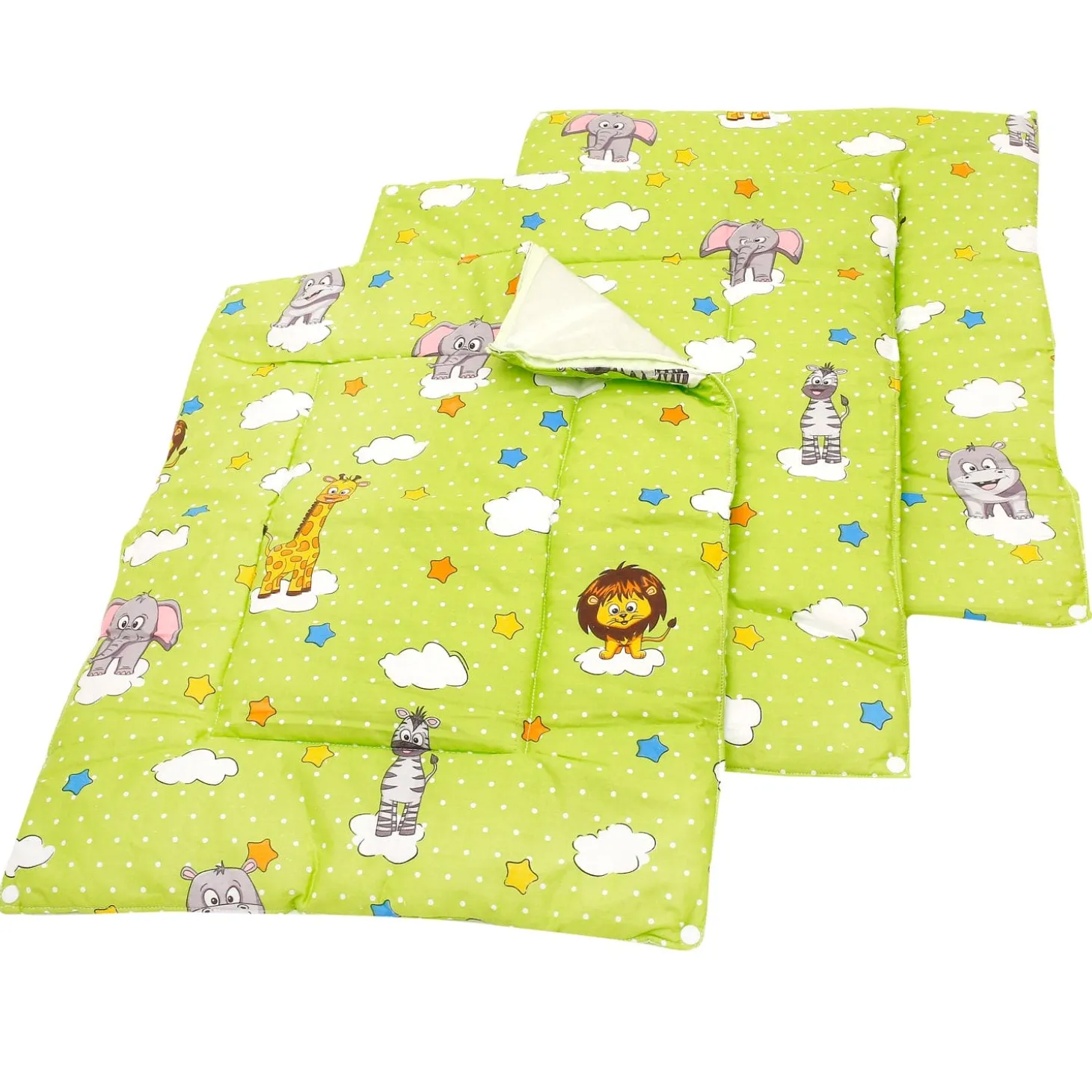 Premium Bedding Gift Set Fun In The Jungle Green