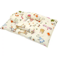 Premium Bedding Gift Set I Love Animals Cream