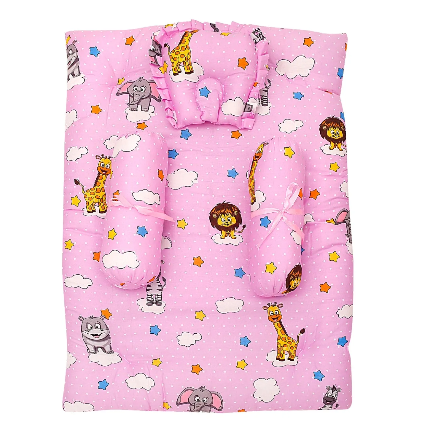 Premium Bedding Gift Set Flying Animals Pink