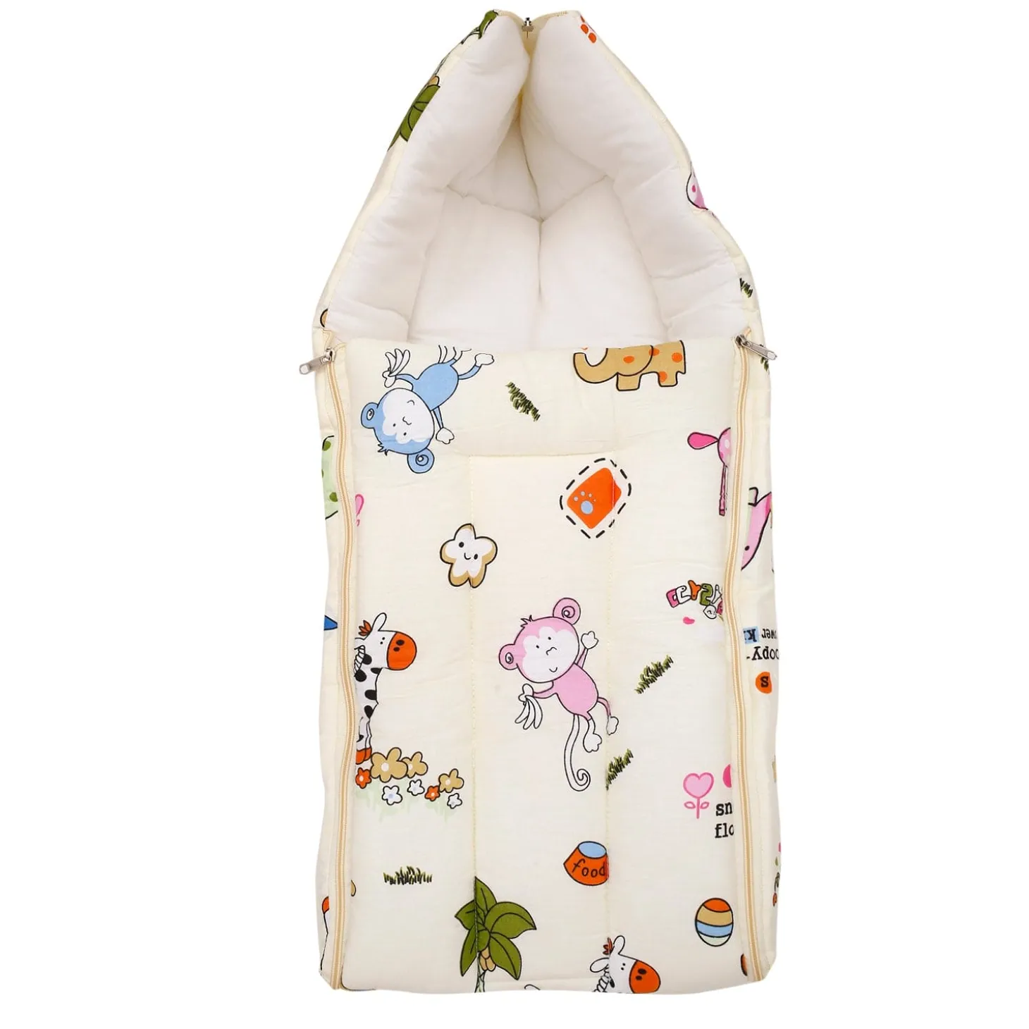 Premium Bedding Gift Set I Love Animals Cream