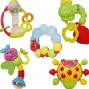 Premium Multicolour Set of 5 Musical Rattle Toys With Light