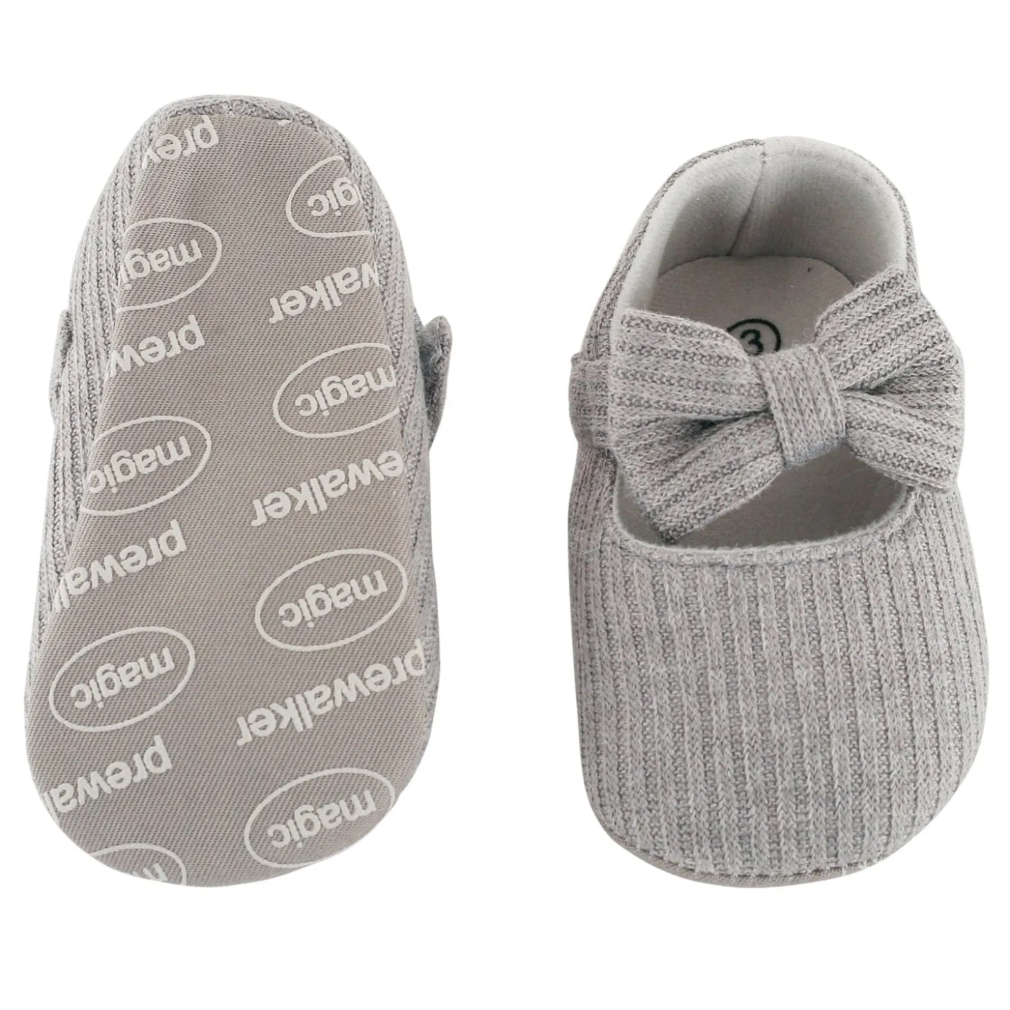 Pretty Bow Grey Booties