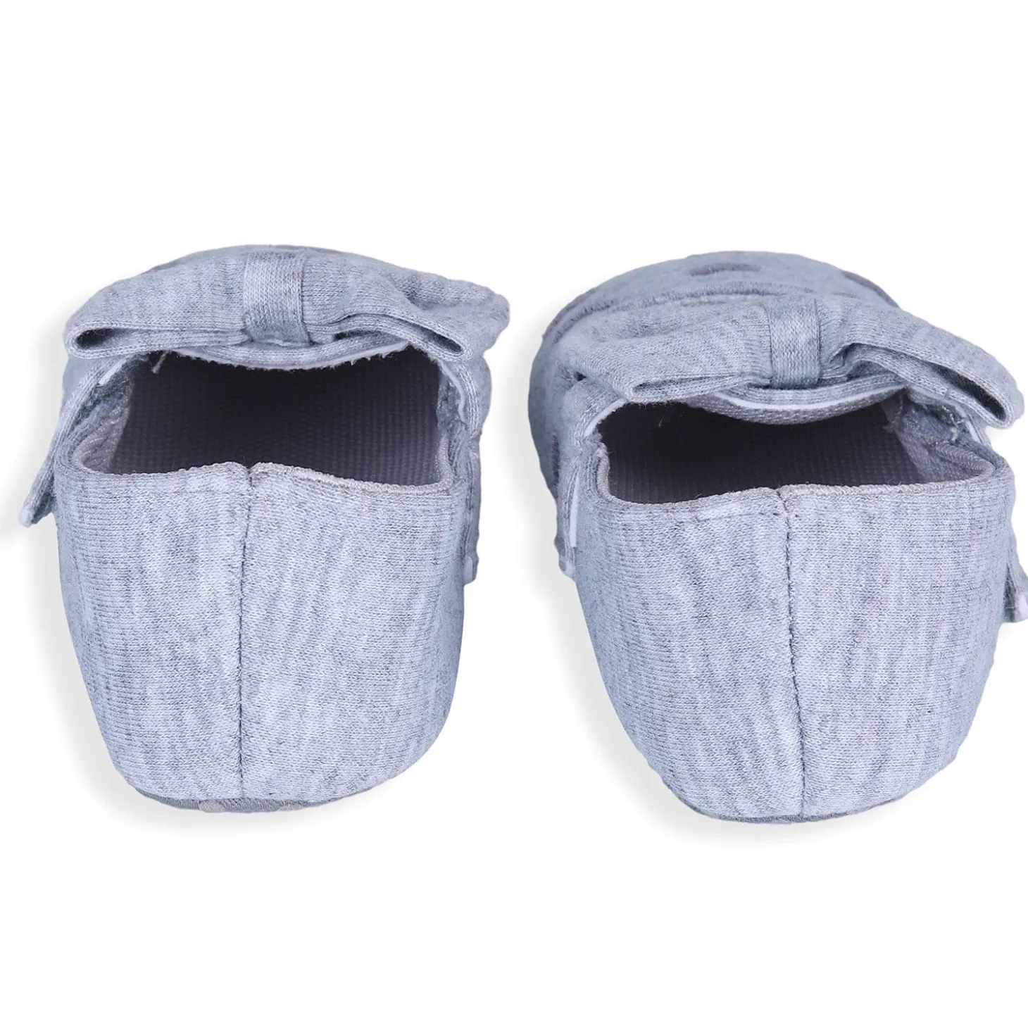 Princess Heart Premium Girls Anti-Slip Ballerina Booties - Grey