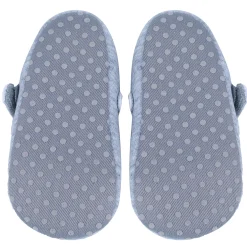 Princess Heart Premium Girls Anti-Slip Ballerina Booties - Grey