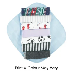 Printed Terry 8 Pcs Wash Cloth - Multicolour