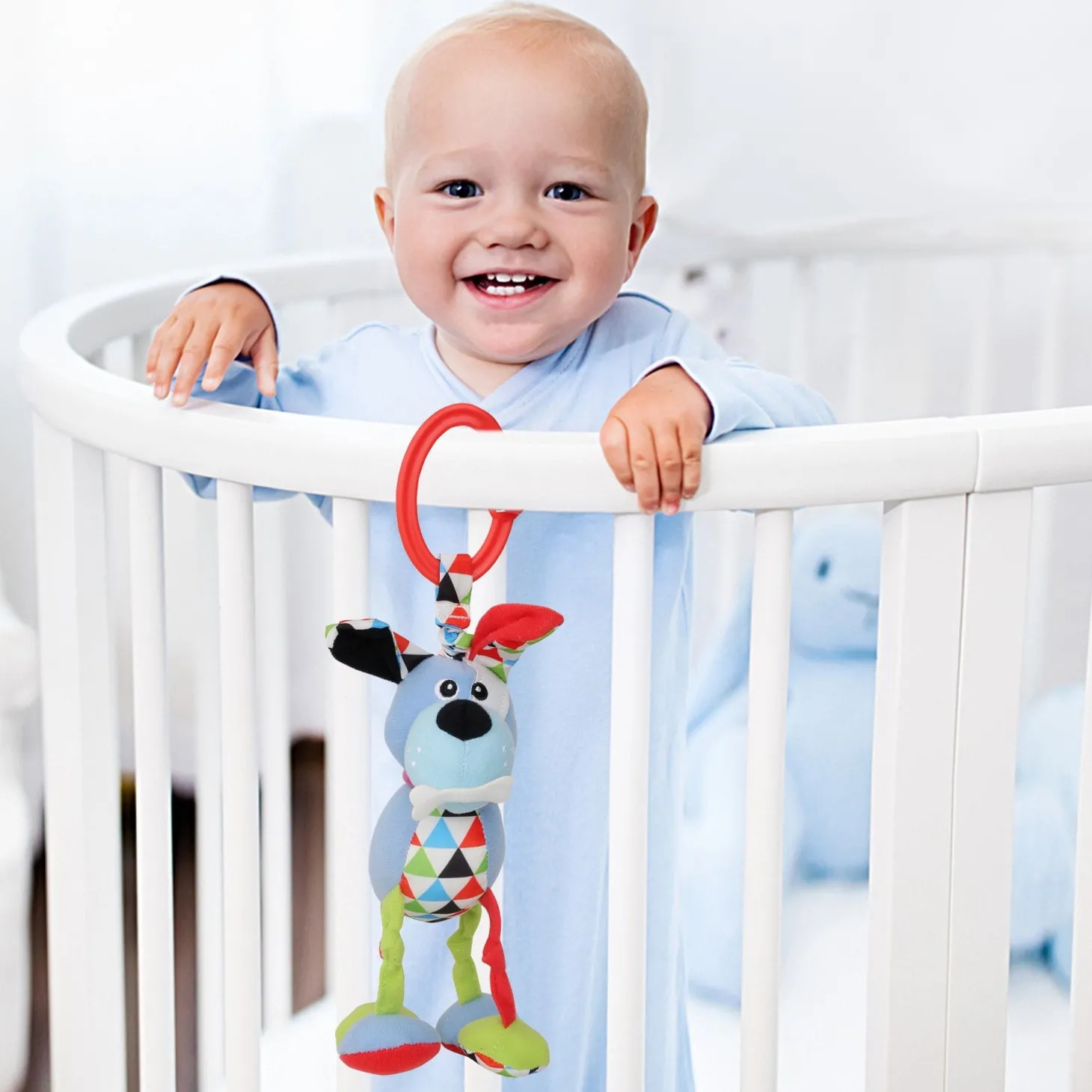 Puppy Blue Hanging Toy With Vibrations