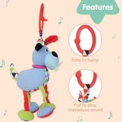 Puppy Blue Hanging Toy With Vibrations