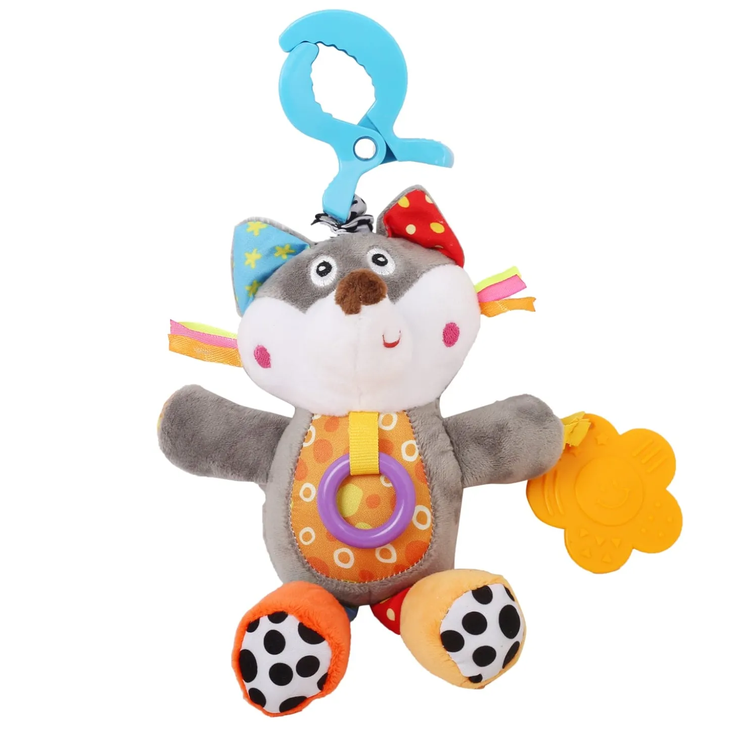Puppy Love Multicolour Hanging Pulling Toy With Teether