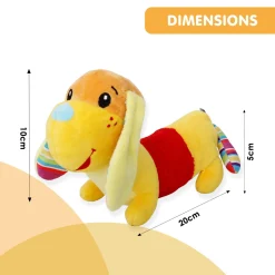 Puppy Yellow Soft Rattle Toy