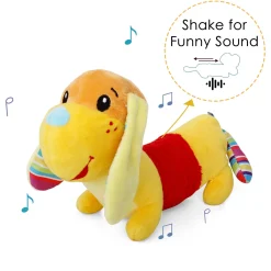 Puppy Yellow Soft Rattle Toy
