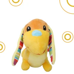 Puppy Yellow Soft Rattle Toy