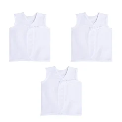 Pure White 3 Pk 100% Cotton Jhabla