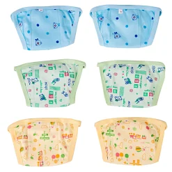 Rabbit And Bear Adventures Multicolour 6 Pk Padded Langot