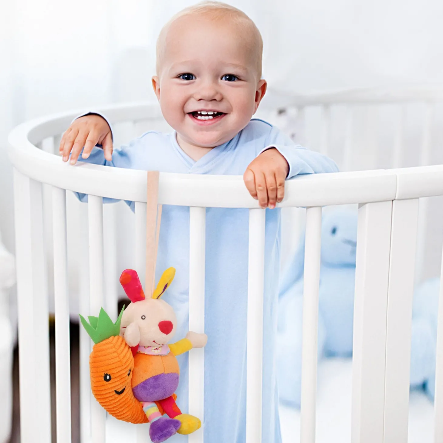 Rabbit Multicolour Hanging Pulling Toy