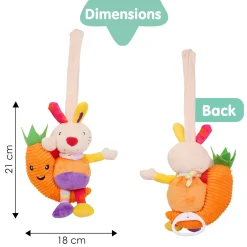 Rabbit Multicolour Hanging Pulling Toy