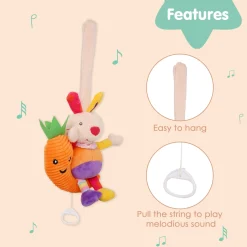 Rabbit Multicolour Hanging Pulling Toy