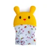 Rabbits Eat Carrots Yellow Teething Mitten - 1 pc