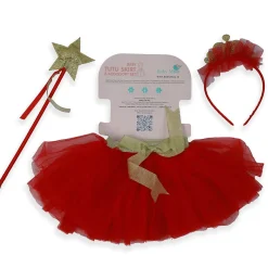 Red Queen Tutu Skirt And Accessory Set