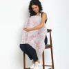 Rosy Cotton Breastfeeding Infant Nursing Cover Peach