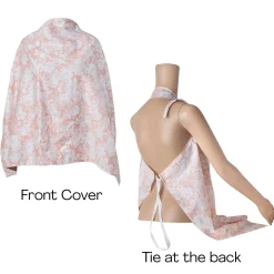 Rosy Cotton Breastfeeding Infant Nursing Cover Peach
