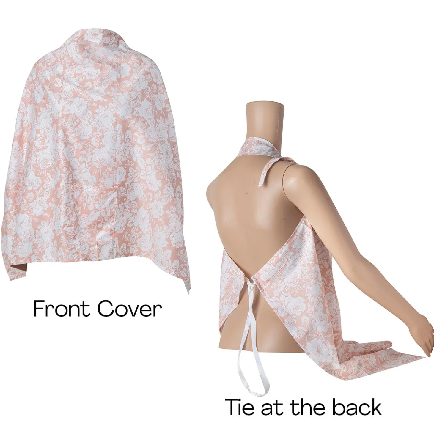Rosy Cotton Breastfeeding Infant Nursing Cover Peach