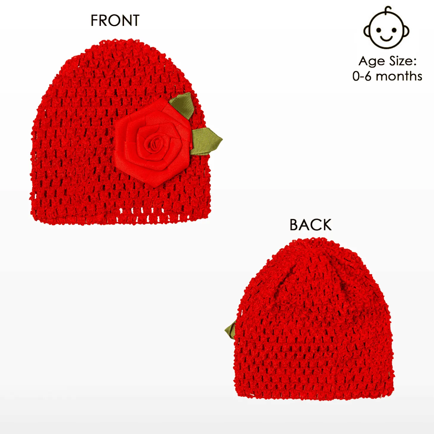 Rosy Red Socks And Cap Set