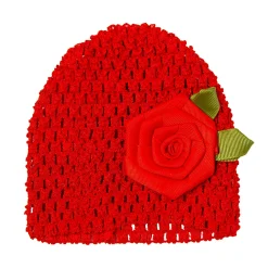 Rosy Red Socks And Cap Set