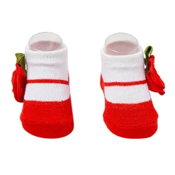 Rosy Red Socks And Cap Set