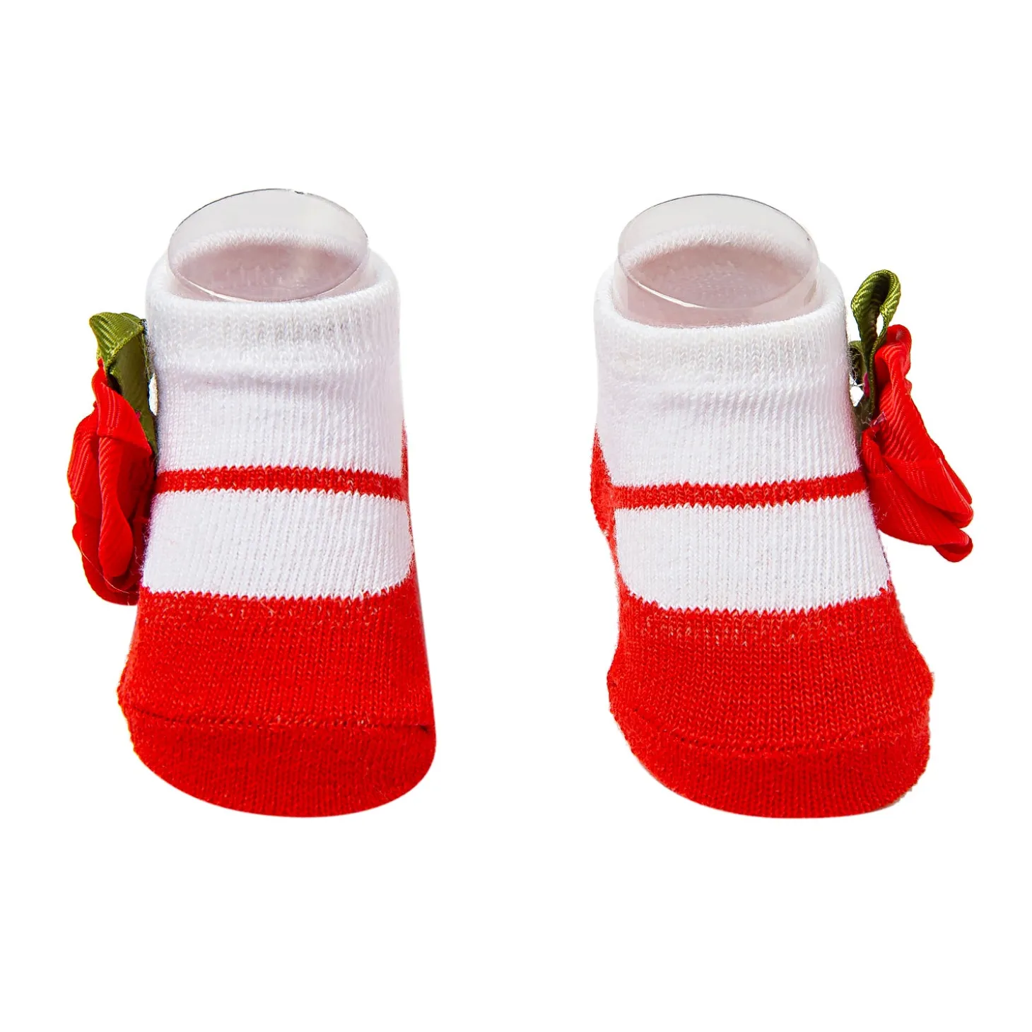 Rosy Red Socks And Cap Set