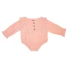 Ruffle Full Sleeve Peach 1 Piece Romper