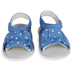 Ruffle Star Premium Girls Anti-Slip Sandal Booties - Blue