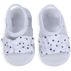 Ruffle Star Premium Girls Anti-Slip Sandal Booties - White