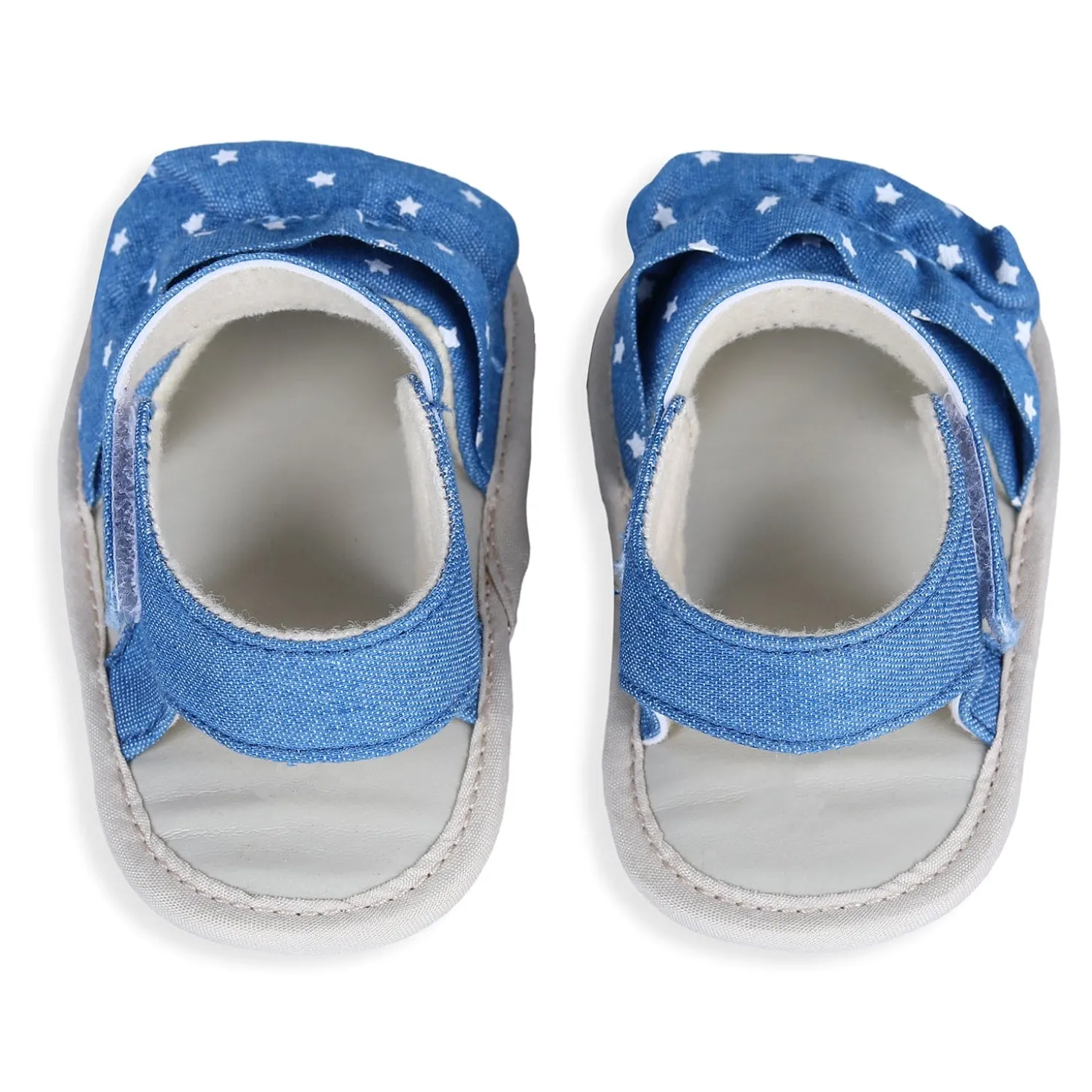 Ruffle Star Premium Girls Anti-Slip Sandal Booties - Blue