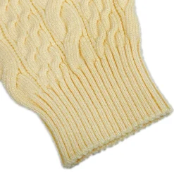 Ruffled Jumper Solid Premium Full Sleeves Braided Knit Sweater - Yellow