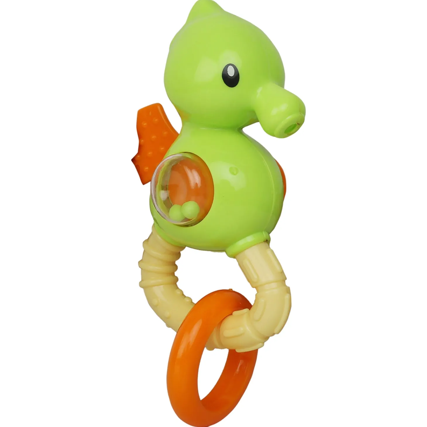 Seahorse Green Rattle Toy