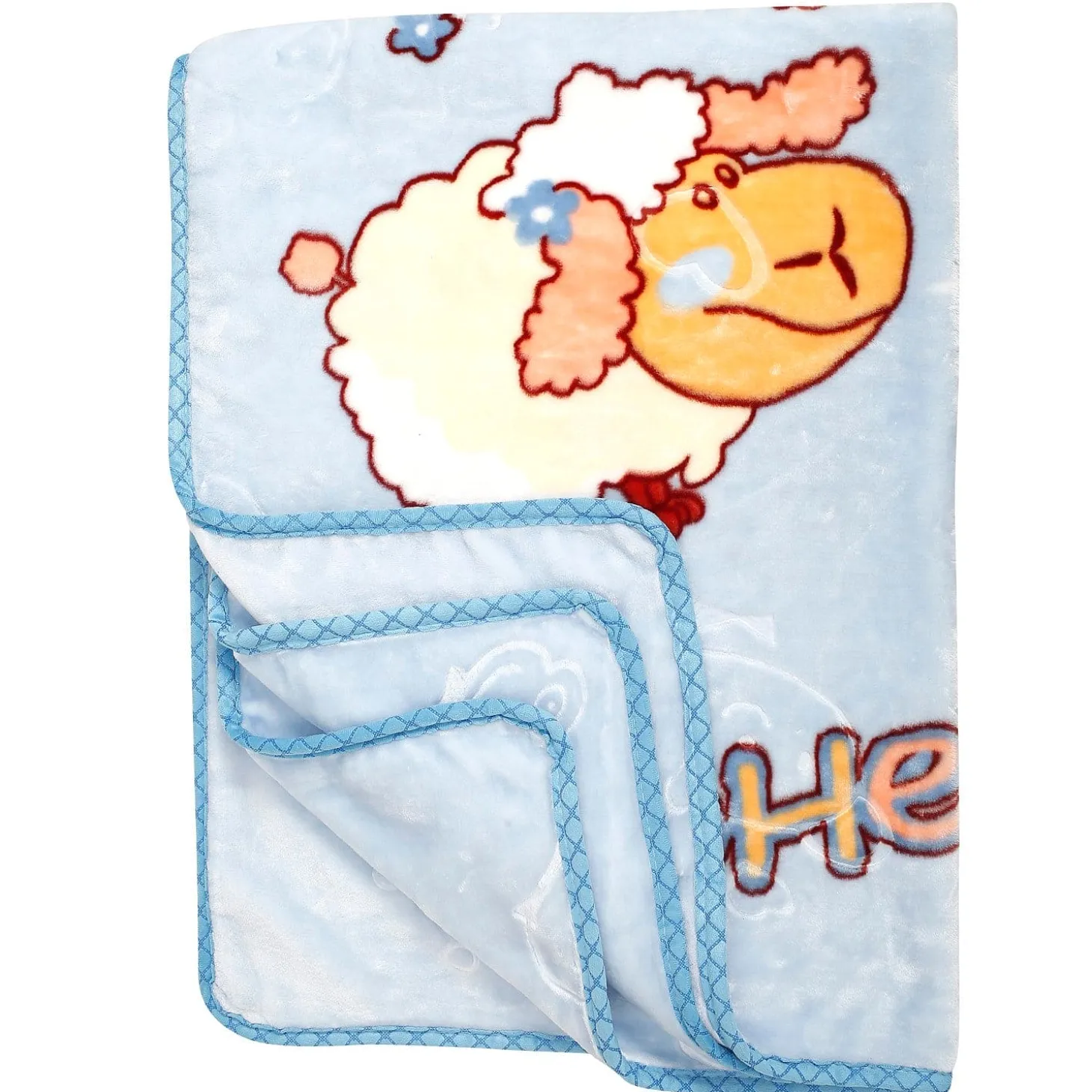 Sheep Blue Blanket