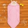 Sheep Pink Hooded Towel