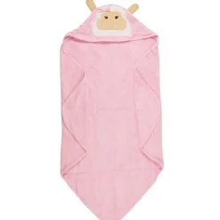 Sheep Pink Hooded Towel
