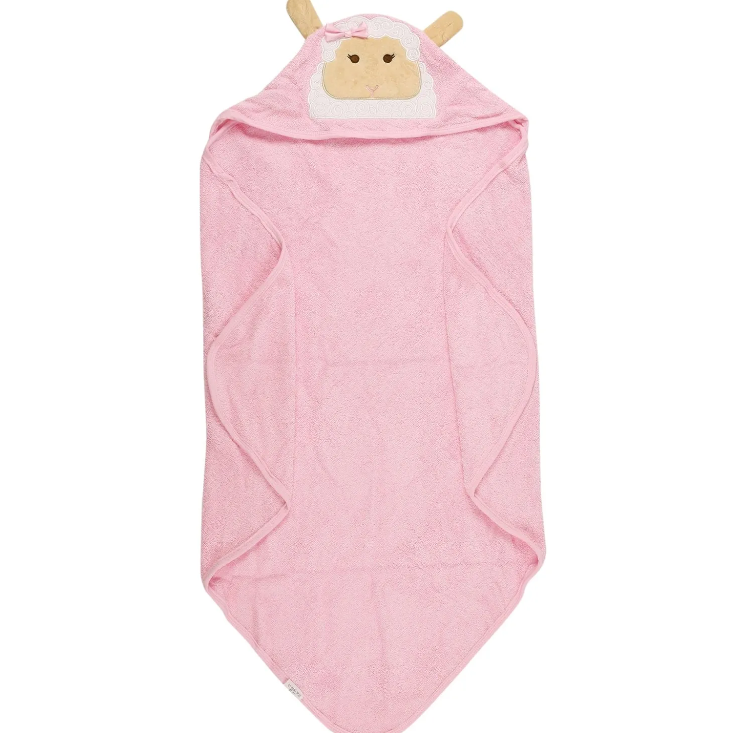 Sheep Pink Hooded Towel