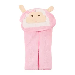 Sheep Pink Hooded Towel